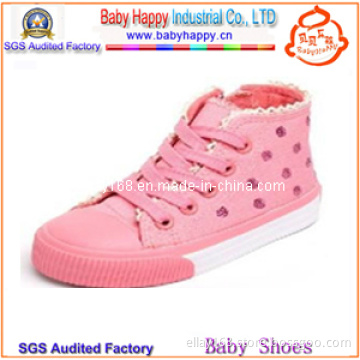 Cotton Fancy Girl Children Casual Shoes (BH-CS055)